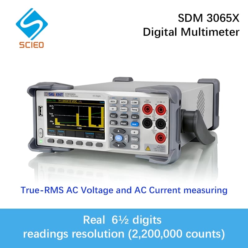 Bulk Supply Industrial Digital Multimeter Sdm3065X with True-RMS AC Voltage and AC Current Measuring