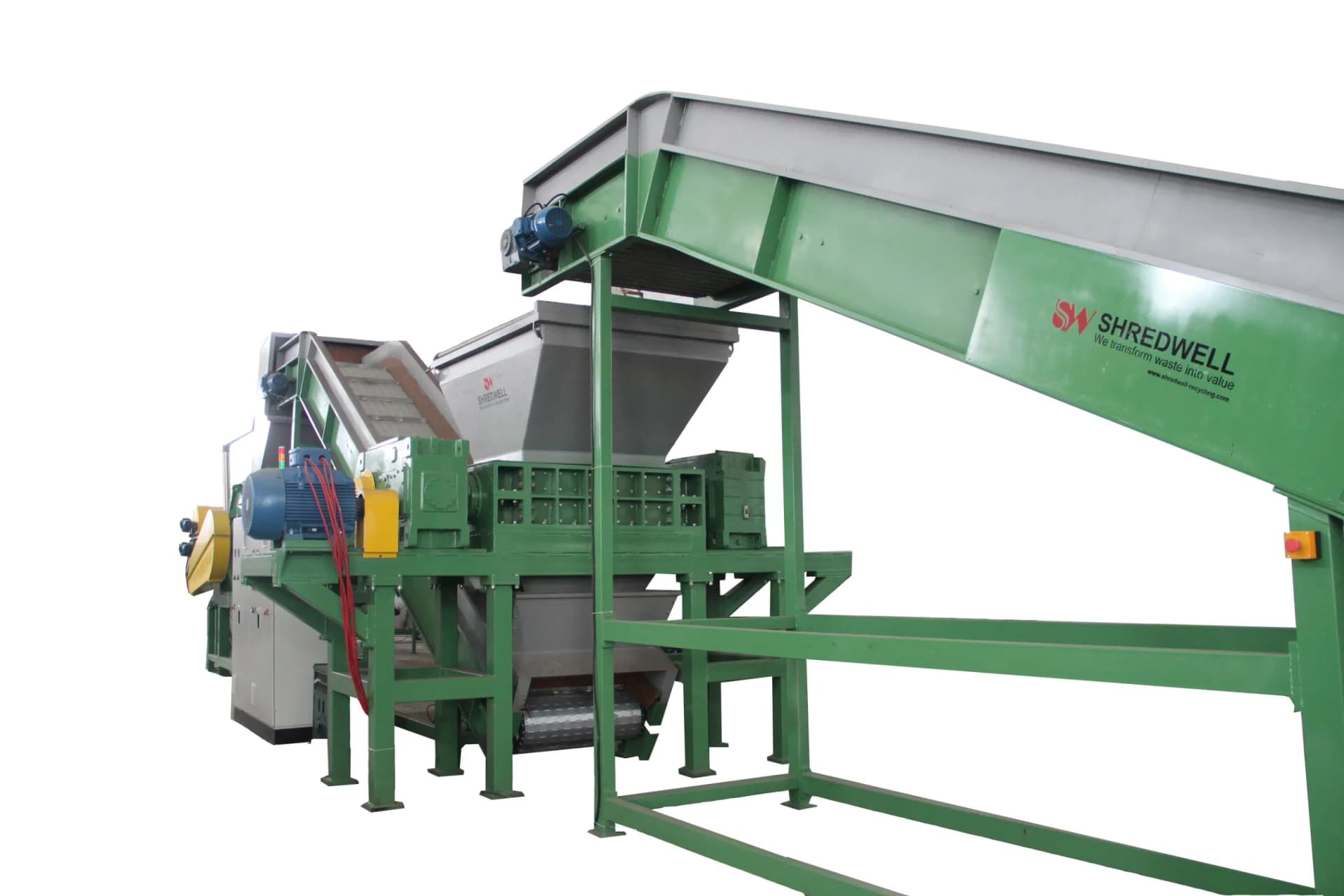 Two Shaft E-Waste/Tire/Wood/Metal/Cable/Paper/Car Recycling Machine