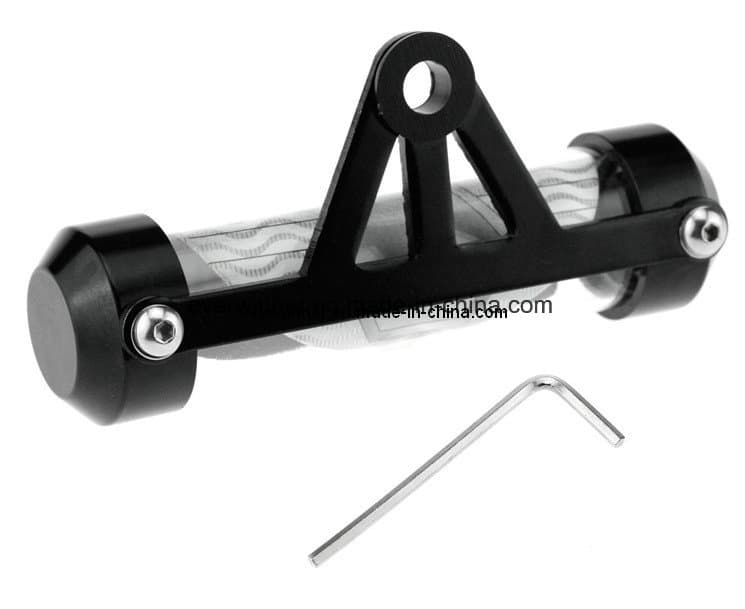 Waterproof Aluminum Motorcycle Motorbike Moped Round Tax Disc Holder Tube