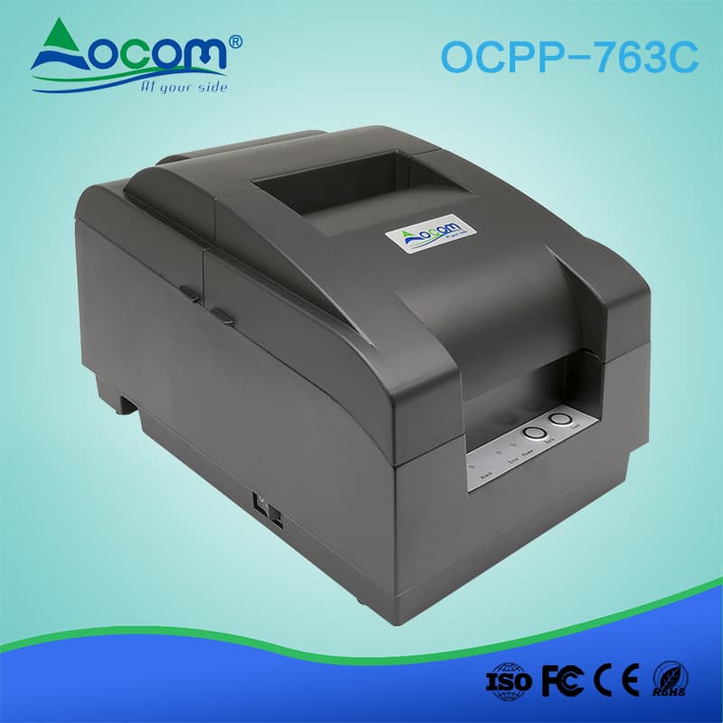 76mm 24 Pin Impact Ribbon DOT Matrix Printer with Auto Cutter