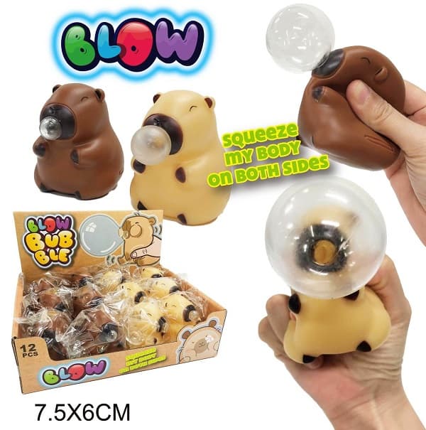 Cross-Border New Best-Selling Otter Kapibala Bubble-Blowing and Stress-Relieving Toy Wholesale. Bubble-Blowing Stress-Relieving Wonder Toy