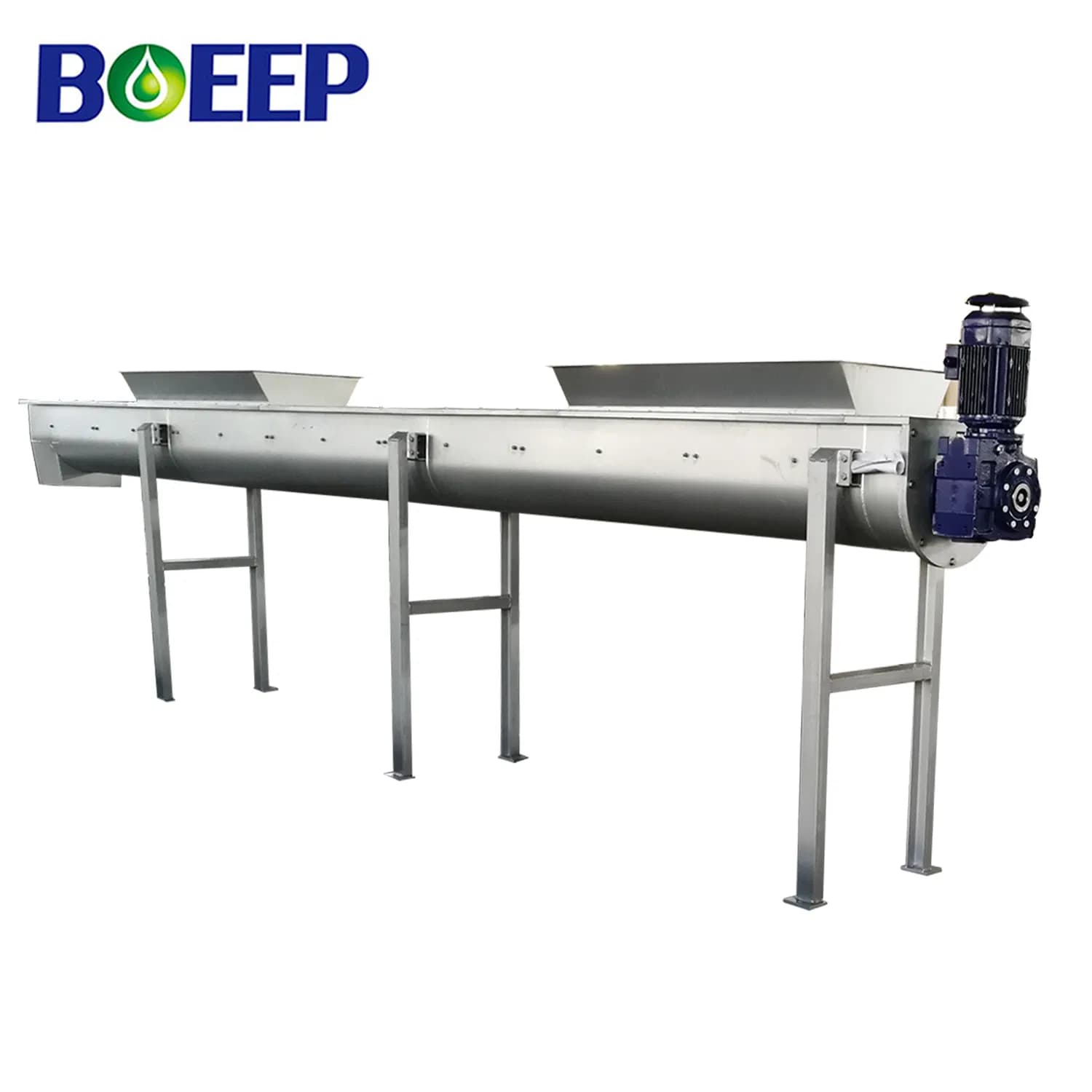 Stainless Steel Shaftless Screw Conveyor for Wastewater Engineering Treatment