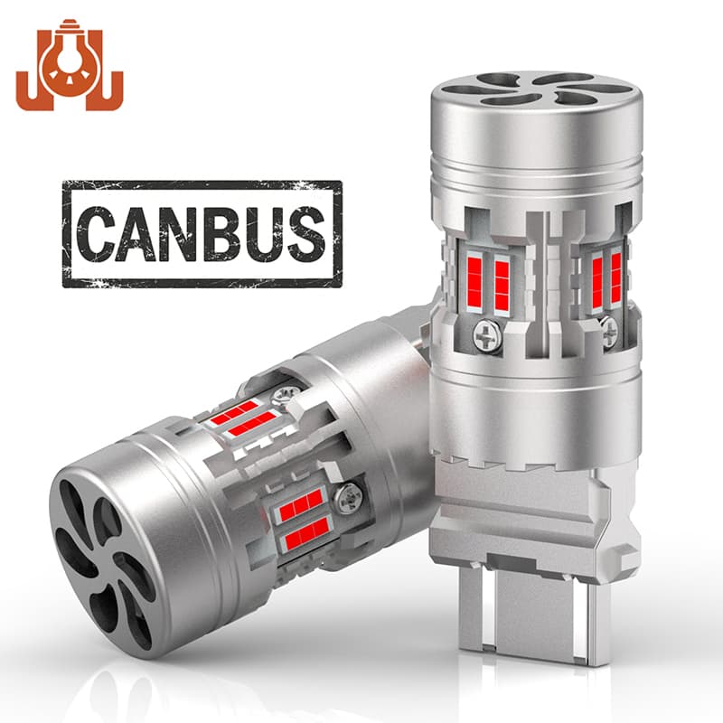 Canbus Resistor Free LED Blinker Light 3157 4257 7443 1157 1156 Red LED Car Tail/Brake/Turn Light