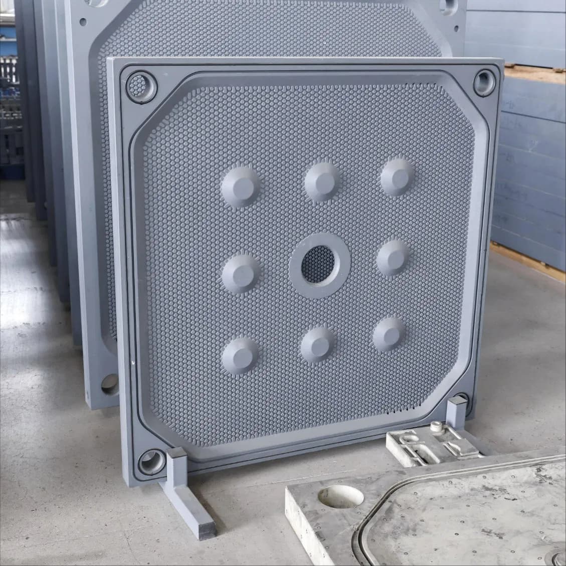 High Pressure High Temperature Cgr Membrane Filter Plate PP Gasketed Recessed Plate for Mining Chemical Filtration