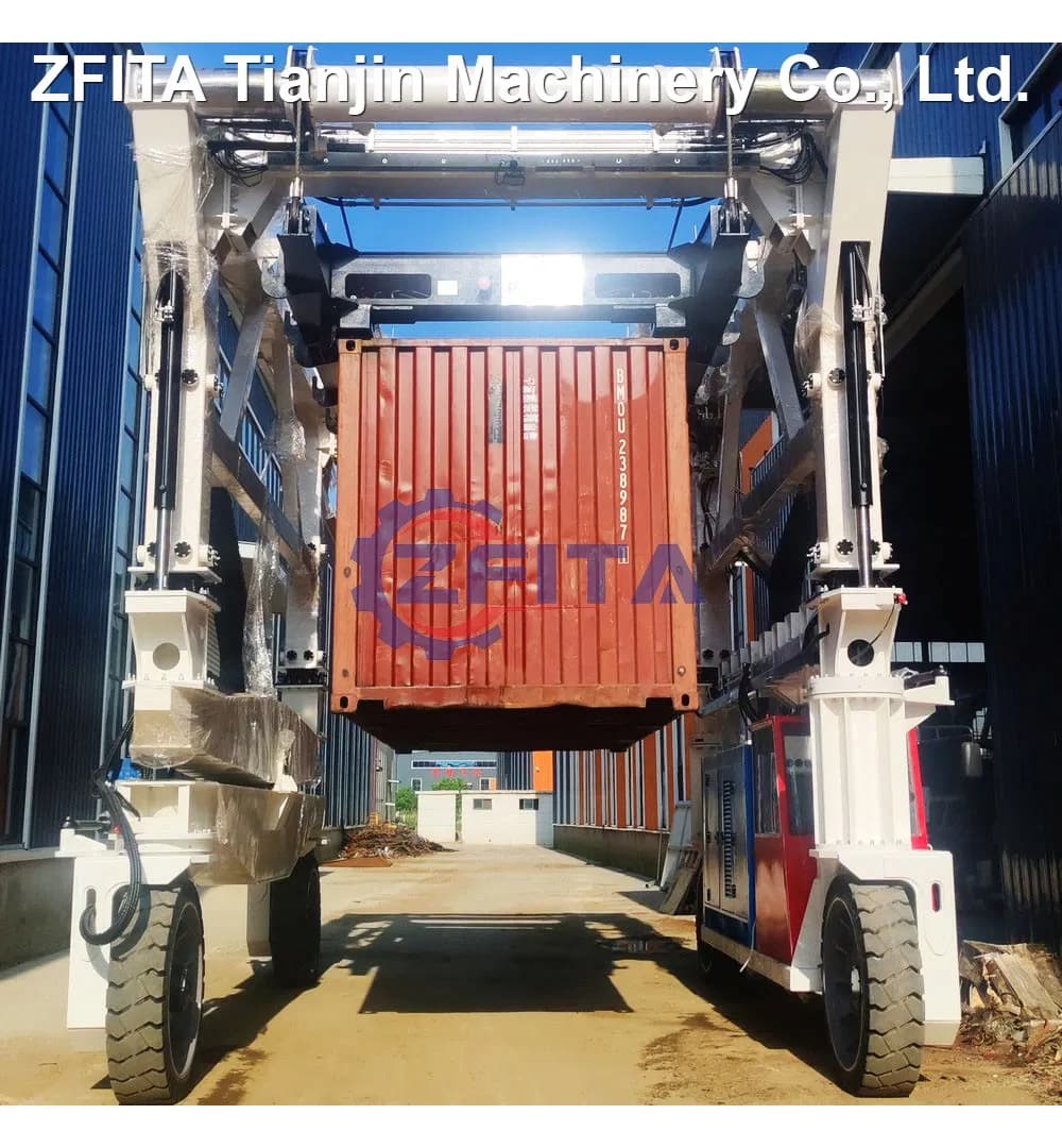 Diesel Self-Propelled Rubber Tyred 40FT Container Gantry Crane