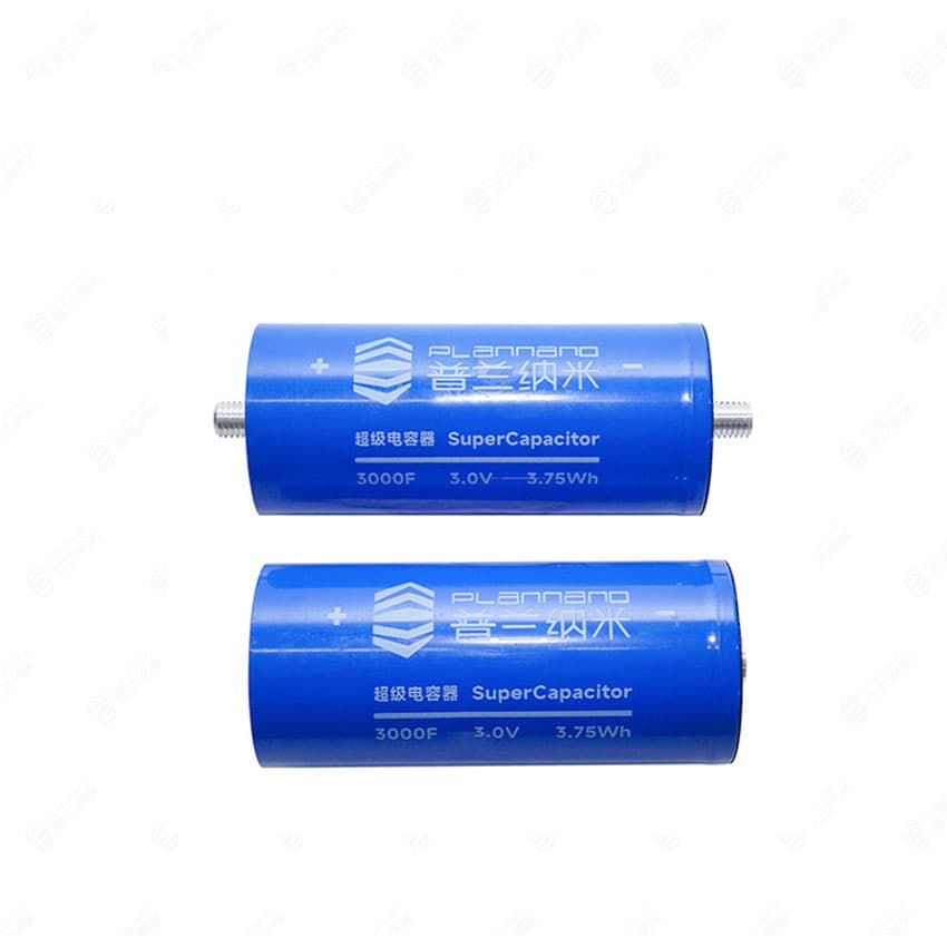 3.0V 3000f Supercapacitor Cylindrical Capacitor Plannano Self-Developed Dry Polarizer Capacitor