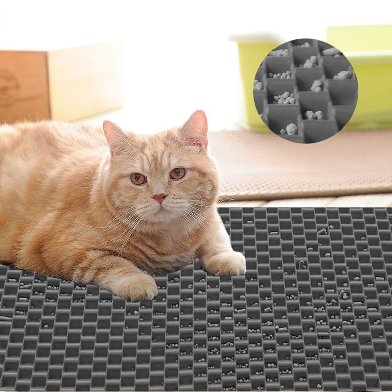 Premium Waterproof Cat Litter Mat for Effortless Cleanup