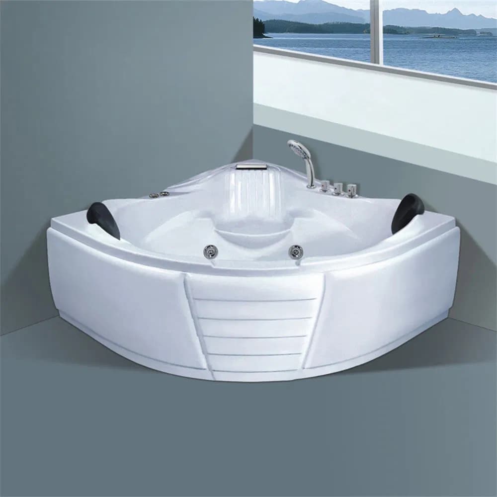 European Jacuzzier Corner Massage Bathtub Cheap Price Whirlpool Bathtub for Whole Sale Modern Freestanding Bathtub