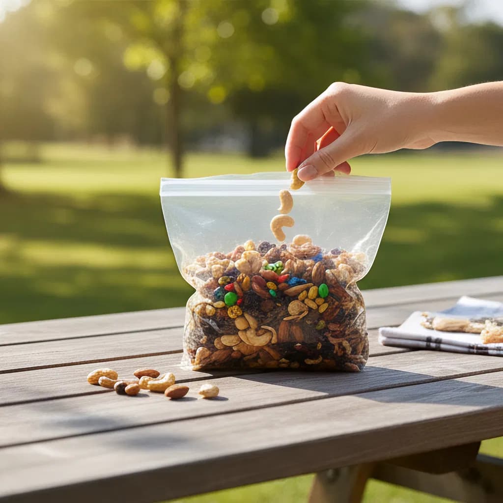 Custom Logo Food Grade Slider Bags for Storage