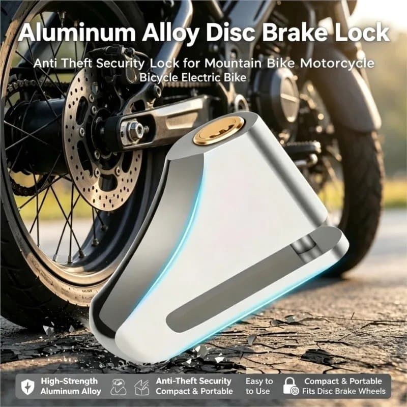Aluminum Alloy Anti-Theft Disc Brake Lock for Bicycles