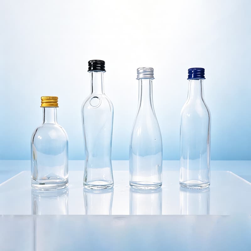 Hot Sale Luxury Empty Vodka Spirit Whisky Wine Mini Glass Bottle