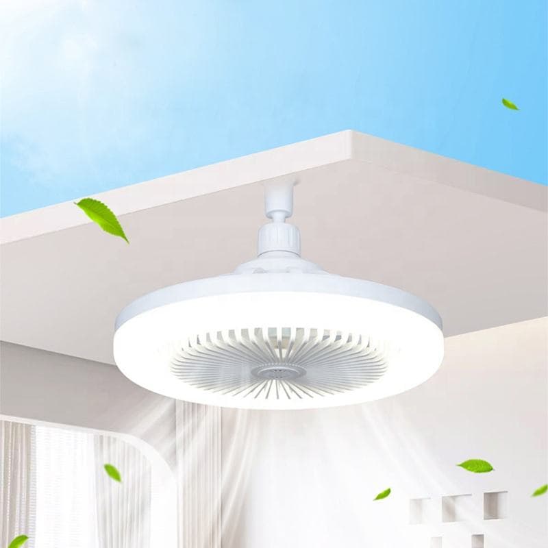 Indoor Ceiling Fan Light Kits Wind Speed E27 Socket Ceiling Fans with Light 30W Dimmable 3 Color Adjustable Fan Light