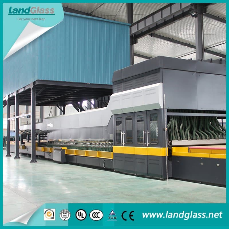 Landglass Bi-Direction Furniture Building 4-19mm Flat and Single Curvature Bending Car Glass Tempering Ovens
