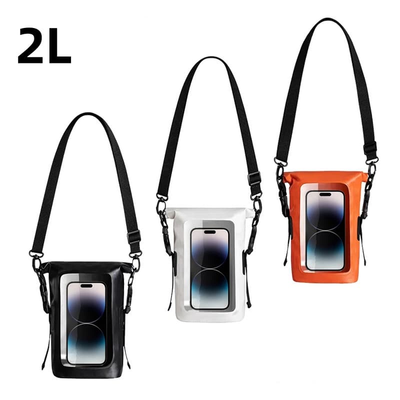 Waterproof Roll-Top Phone Bag Dry Bag with Clear Window for Water Sports Lovers