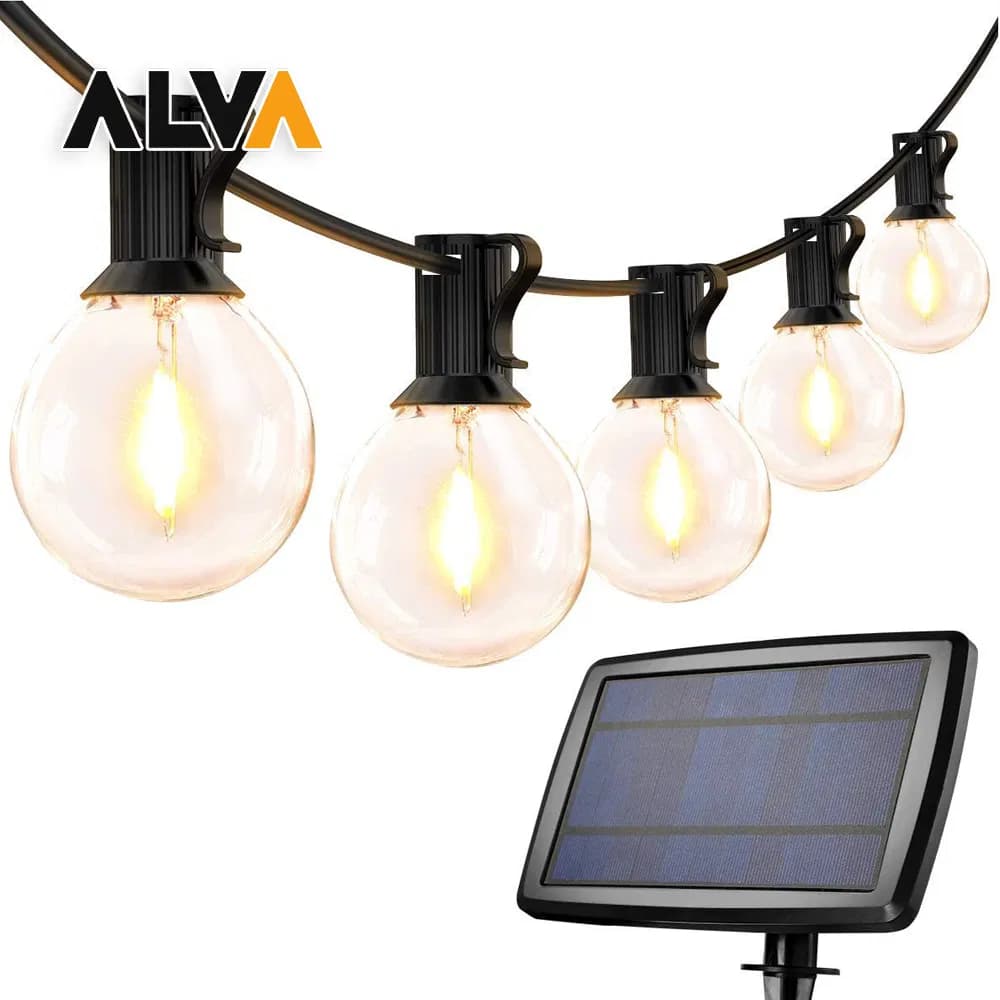 Glowing Garden Cafe String Lights 48FT E26 E27 S14 G40 Bulb