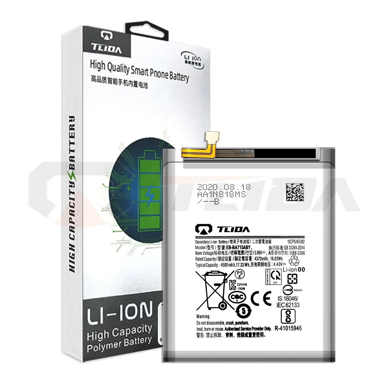 Tlida Replacement for Samsung A71/A54/A53/A52/A41/A33 Wholesale Factory Direct Sales Mobile Phone Battery