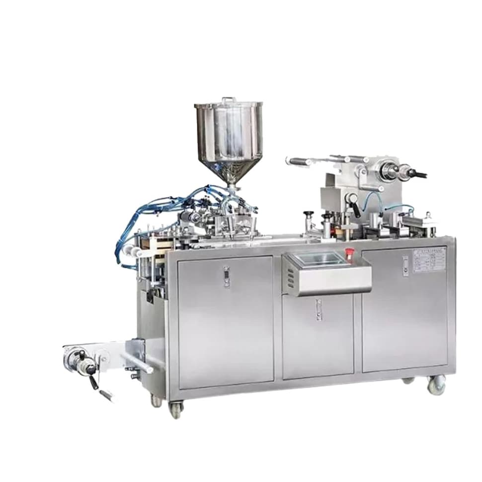 Small Scale Tablet Packing Capsule Packing Automatic Industrial High Speed Efficient Sanitary Flat Type Blister Machine