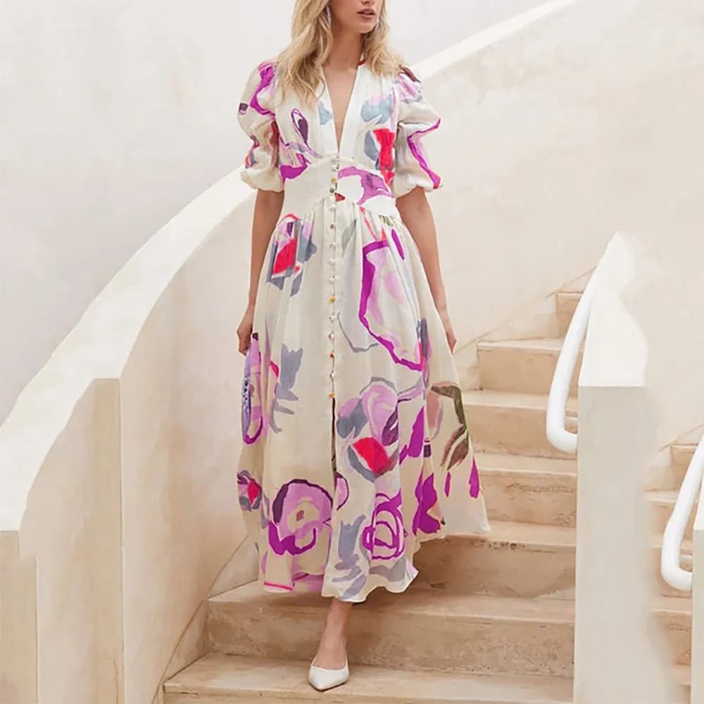 Stylish Chiffon Beach Dress for Women - Perfect Spring Summer Look