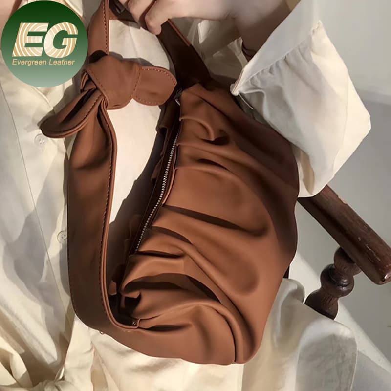 Sh2460 Cloud Ruched Dumpling Bag Customize Unique Ladies Mini Fashion 2023 Designer Winter Purse and Wholesale Custom PU Leather Handbag for Women Shoulder Bags