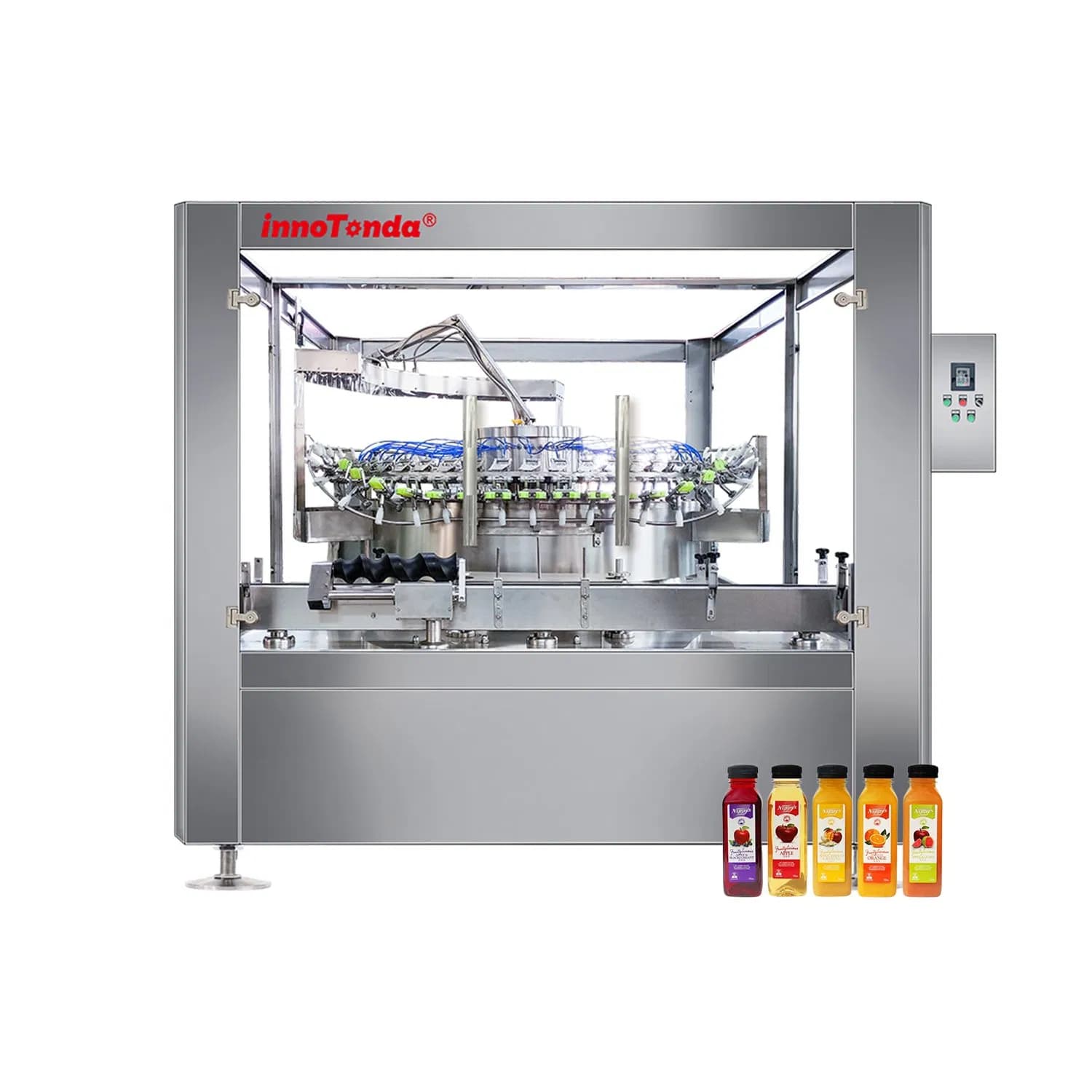 Beverage Bottle Liqueur Reversal Rotary Glass Bottle Rinser