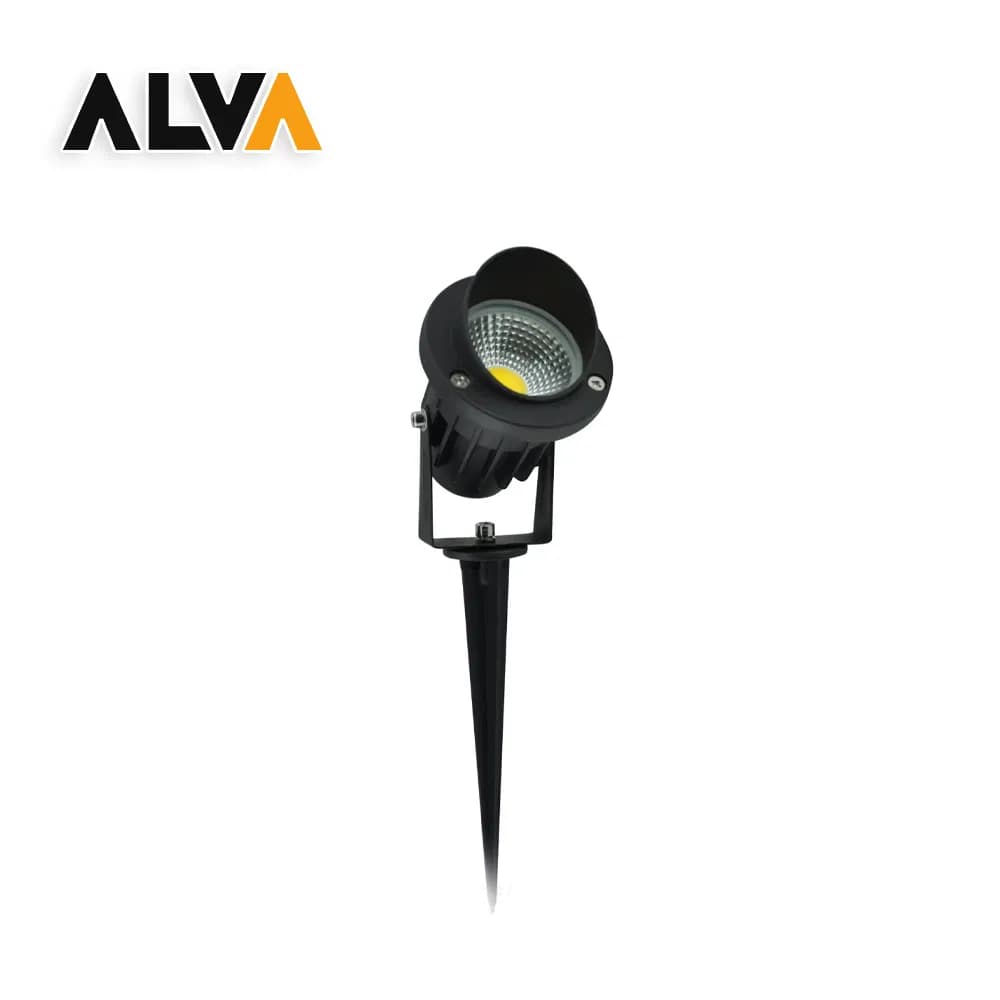 Aluminium LED Spike Light with Inclined Cover GU10 Socket Lampholder Landscape Light for Garden
