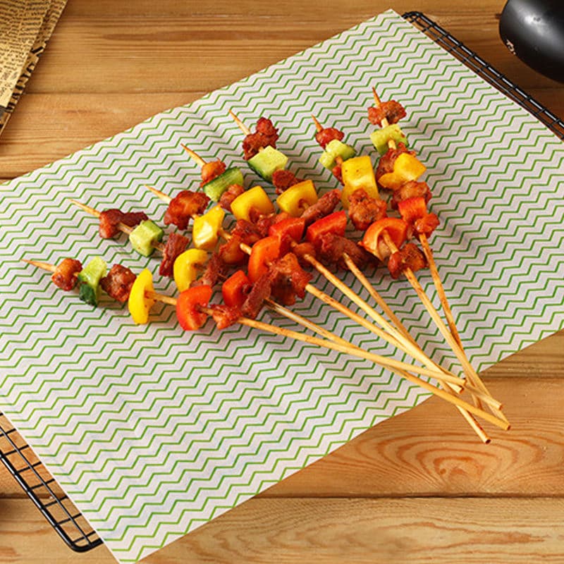 Custom Printed Hamburger Greaseproof Coating Food Grade Bread Burger Sandwich Wrapping Paper