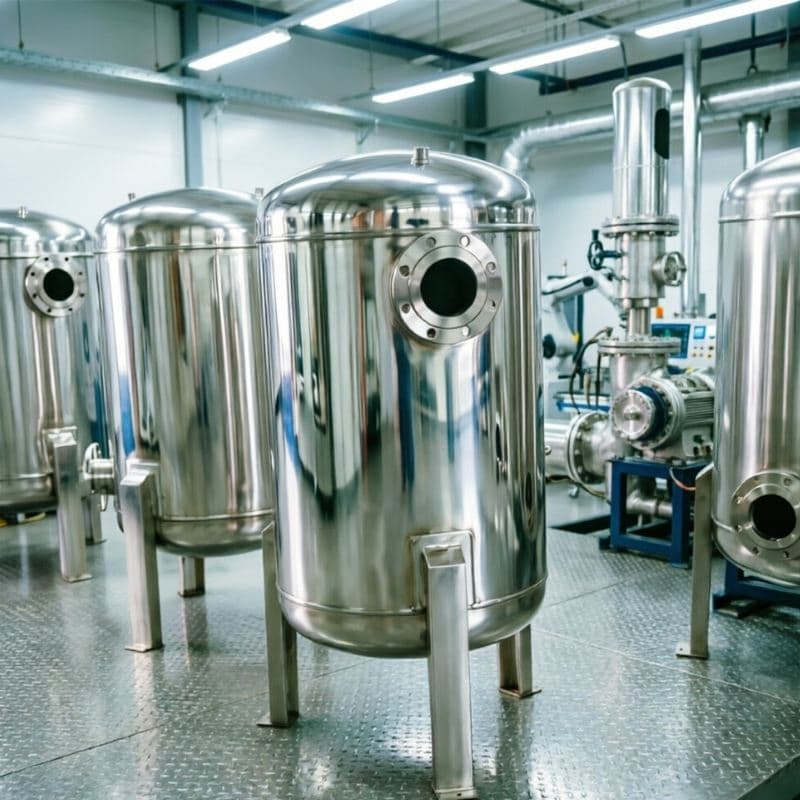 Eliminates Vacuum Pump Stainless Steel Priming Stabilizer Tank for Wastewater Treatment Plant System Reliable Suction Tank
