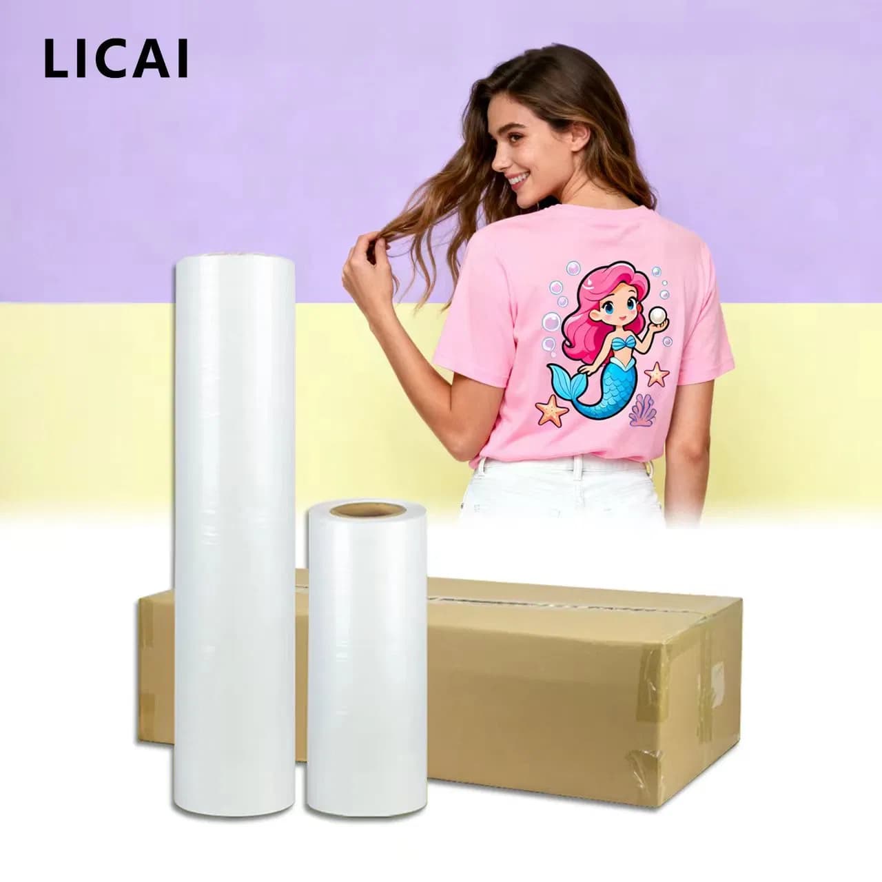 Printing Film Suitable for Dtf White Ink Heat Transfer Printing, with Good Transfer Effect and High Integrity, Available in Various Specifications Suitable for