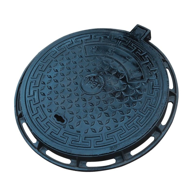 Round Shape Single Ductile Iron Manhole Cover for