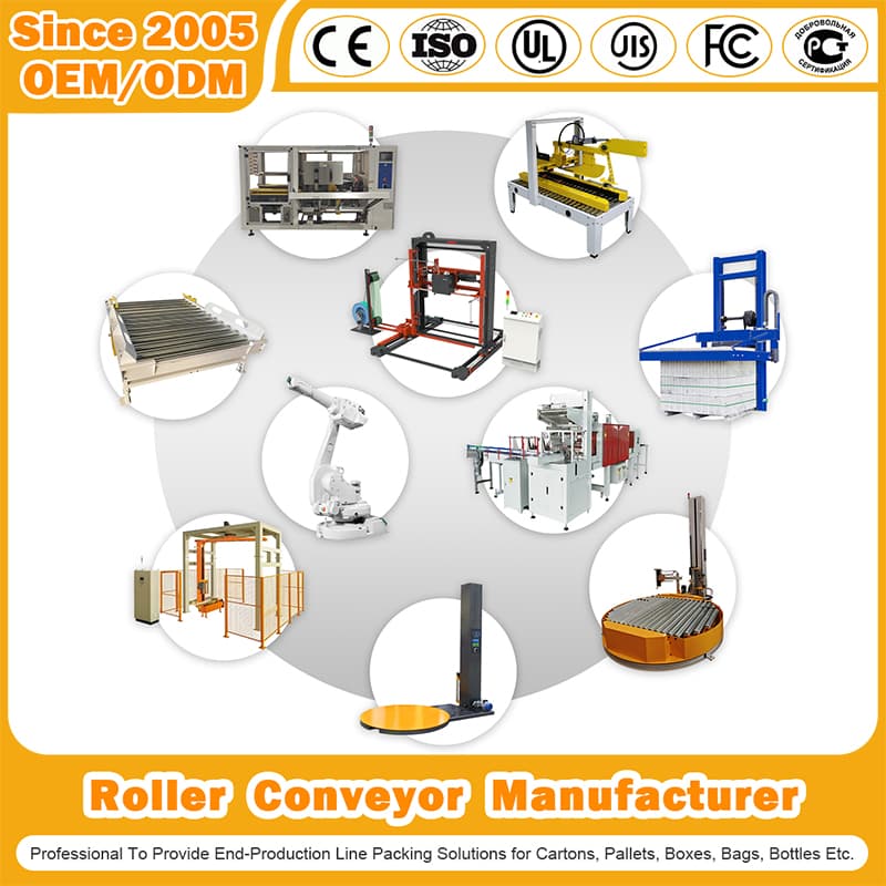 Fully Automatic Industrial Low/High Level Robot Palletizer with Pallet Dispenser and Online Pallet Wrapping Machine Packing System for Boxes/Cartons/Case/Bottle