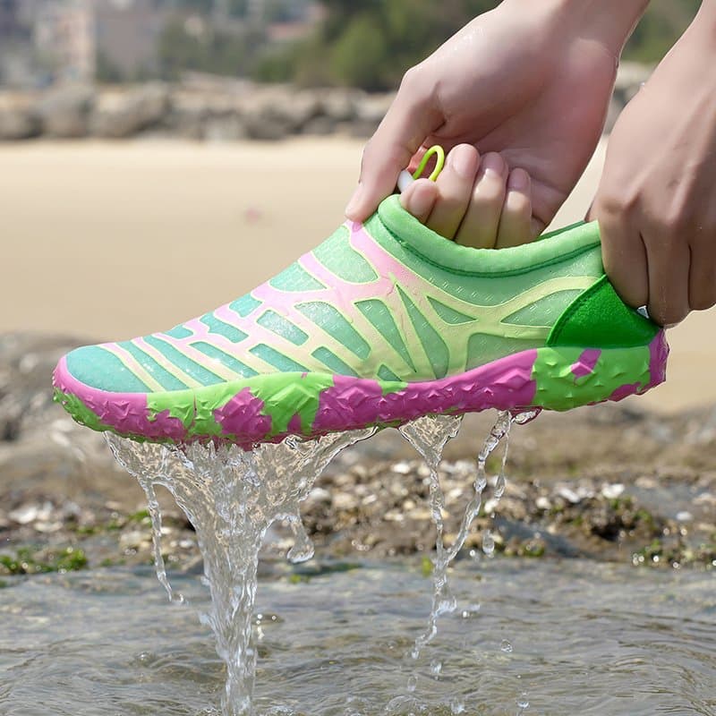 2025 Unisex Nylon Upper and Rubber Sole Outdoor Aqua Sneakers Shoes