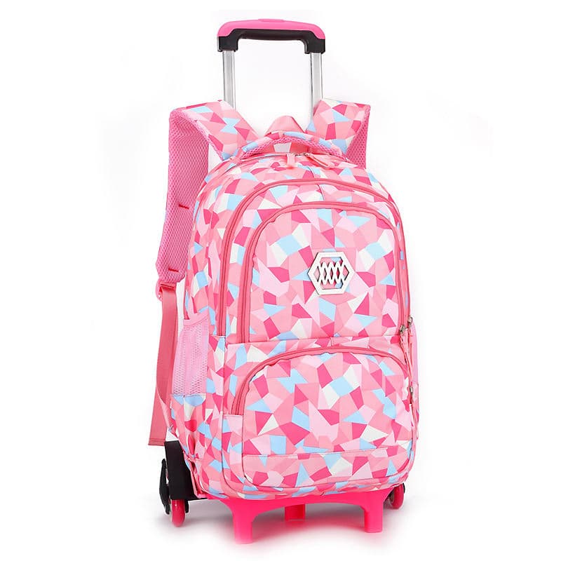 Factory-Wholesale Multifunction School Rolling Kids Wheeled Detachable Waterproof Trolley Backpack for Student