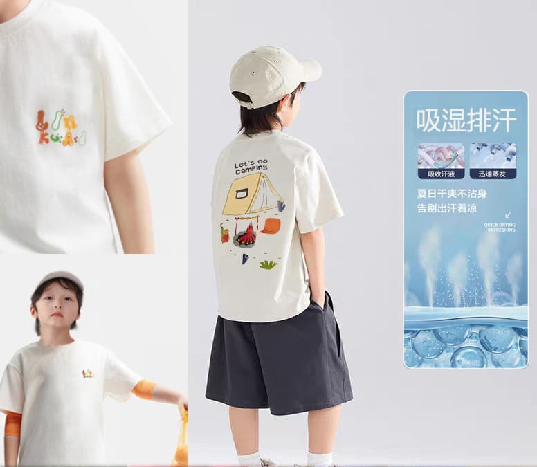 OEM Newborn Baby Girls Clothes Printed Round Neck T-Shirt Organic Cotton Short Sleeve Children's T Shirt