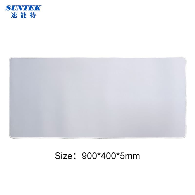 Sublimation Blanks Rubber Long Anti Slip Durable Mouse Keyboard White Pads
