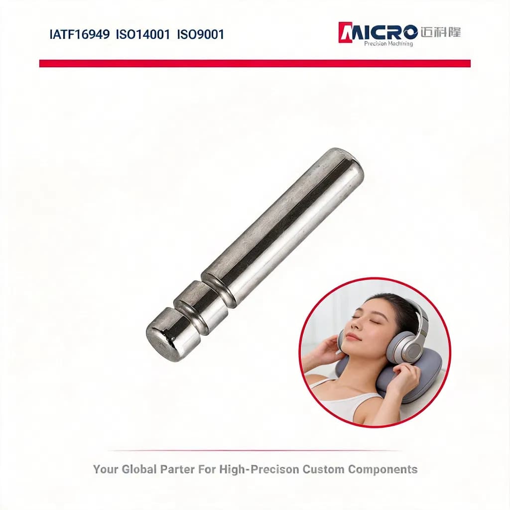 IATF16949 Steel 10mm Eccentric Shaft for Handheld Massager Vibrator with Rubber Fastener