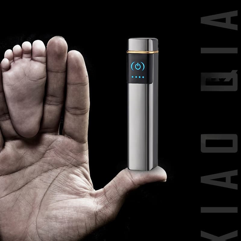Hot Finger Touch Screen Double Arc Pulse USB Electric Lighter, Eco-Friendly Dual Arc Lighter