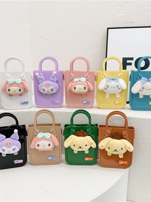 PVC Girl Sanrio Snacks Mobile Phone Bag out One-Shoulder Handbag