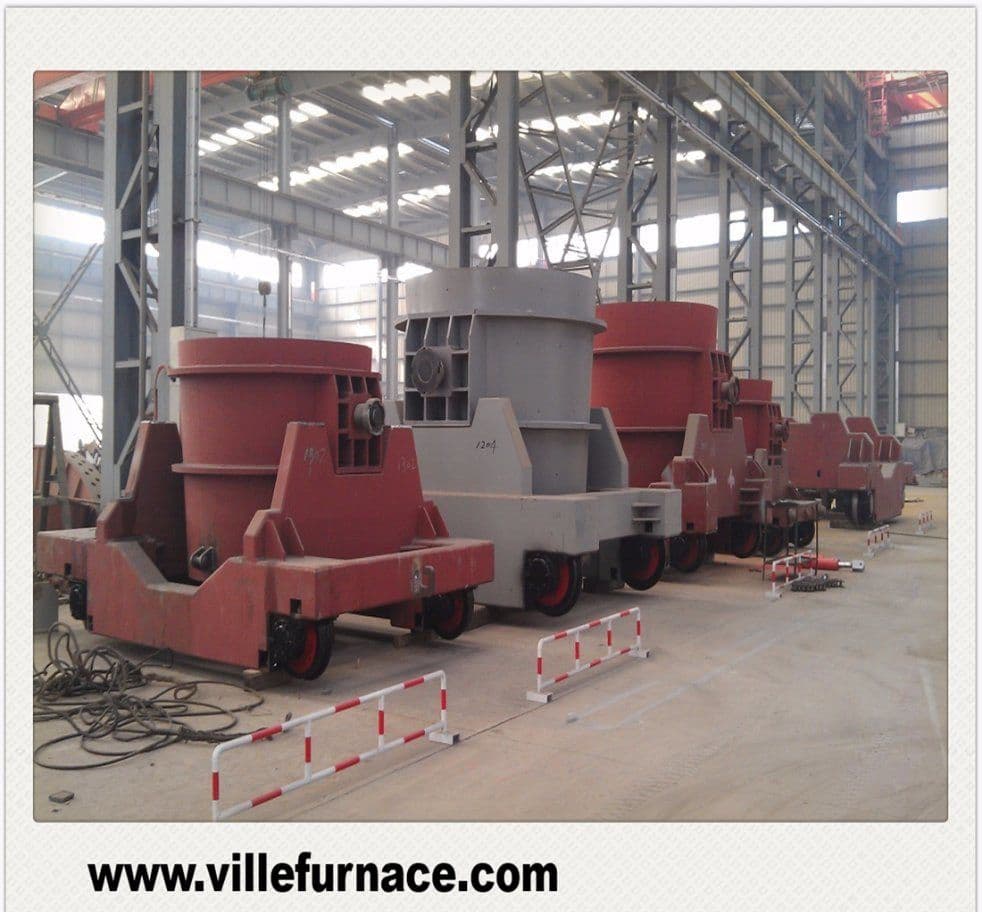 50t Ladle Furnace Transfer Car Ladle Refining Furnace Parts