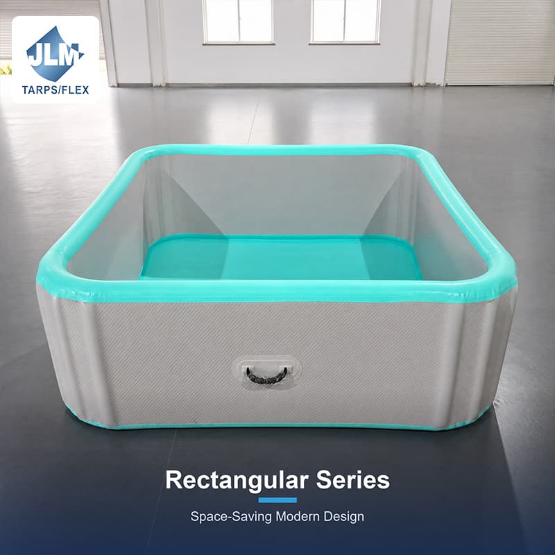 Jinlong Portable Drop Stitch Inflatable Bathtub Dwf Rigid Soaking Tub