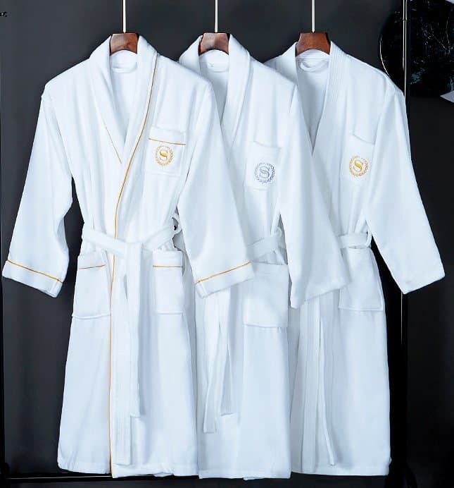 Factory Wholesale ODM&OEM Customized Women 100% Cotton Bathrobe Super Soft Cotton Bathrobe for Gift and Hotel