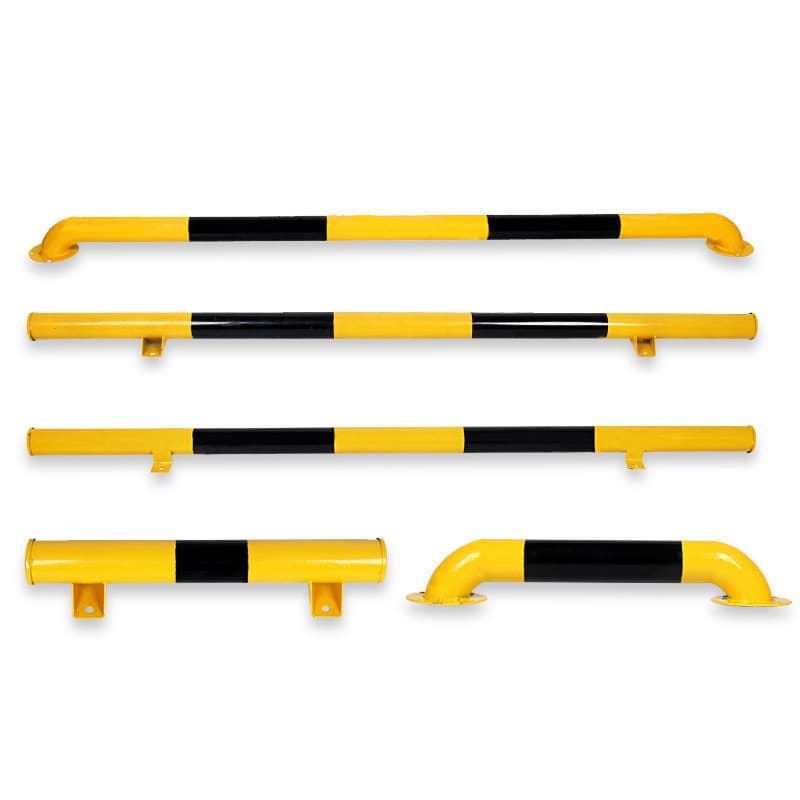 Heavy Duty Parking Lot Locating Barrier Steel Pipe Vehicle Car Wheel Stopper Set