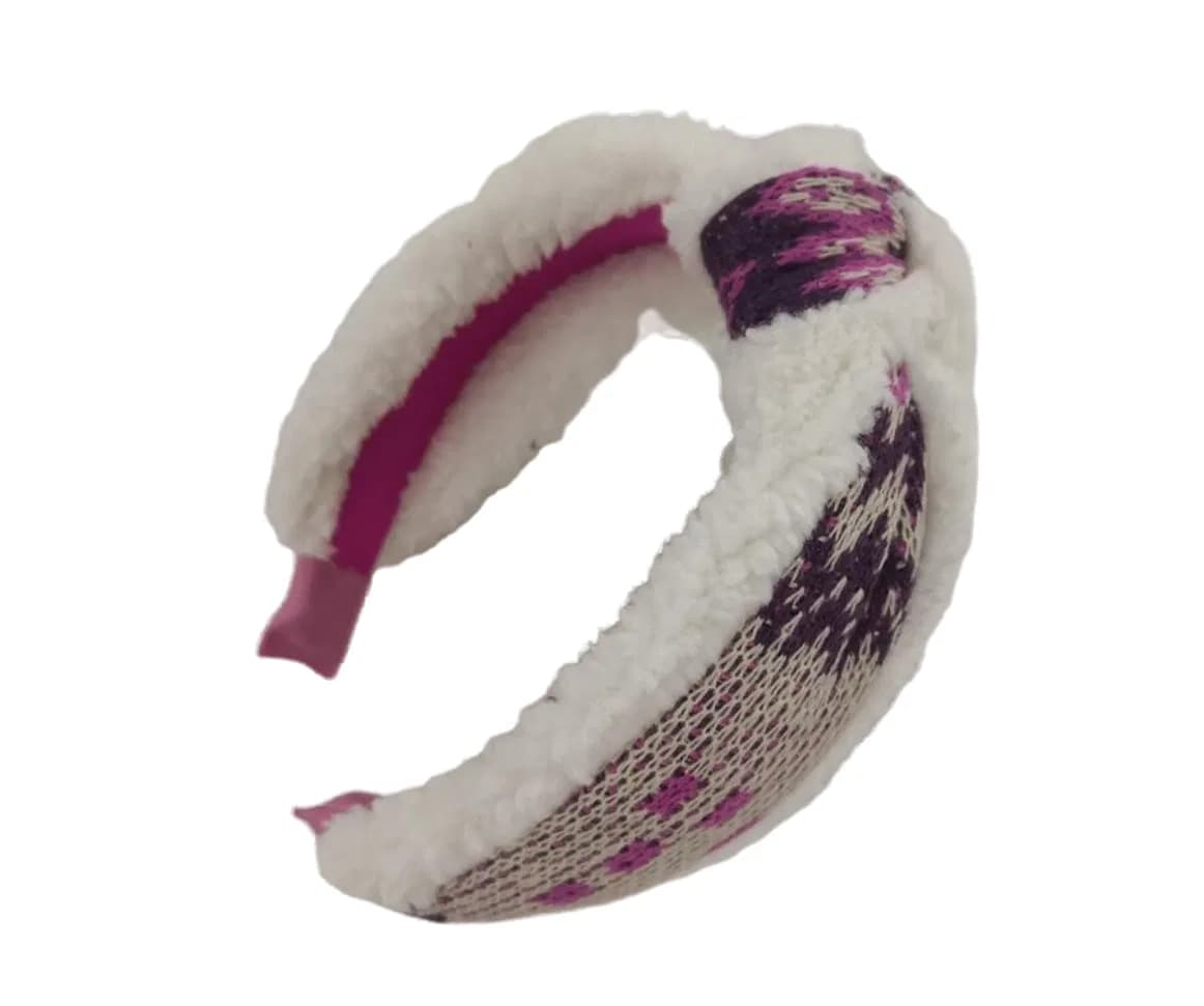 Elegant Faux Fur Hair Decoration Headband for Women