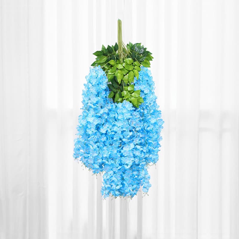 Outdoor Artificial Wisteria Tree Wedding Decor Hanging Garland Vine Artificial Wisteria for Shop Supermarket