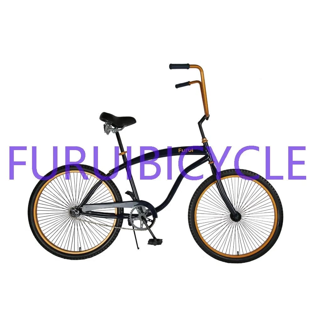 26 Inch Beach Cruiser Bike High-Quality Coastal Bicycle Relaxing Rides Road Dirt
