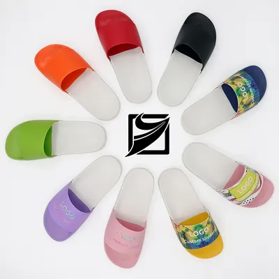 Custom Flip Flops Slides Custom Logo Wholesale Fashion Men Slippers