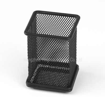 Mesh Square Pencil Holder,Black
