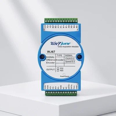 4-Channel Differential Encoder Pulse Counter Speed Measurement Modbusrtu