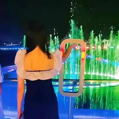 Park Outdoor Dancing Musical Gesture Sensing 304 Stainless Steel Fountain for Child Interactive