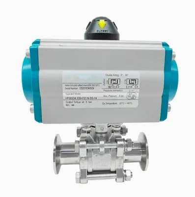 Pneuamtic 3PCS Butt Weld Ball Valve