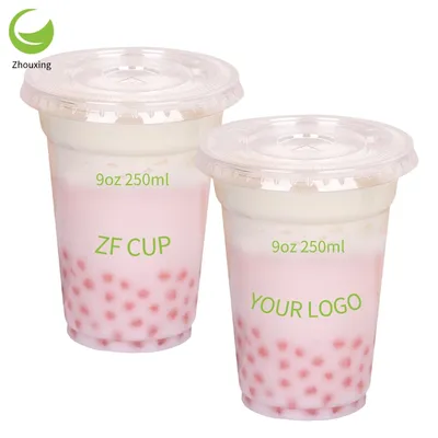 Kitchen Items Simple Clear Disposable Single Use Plastic Cup with Custom Logo